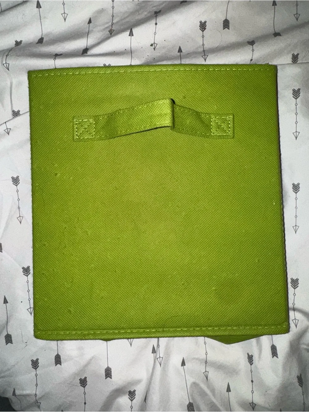Green Fabric Storage Cube - Home Accents